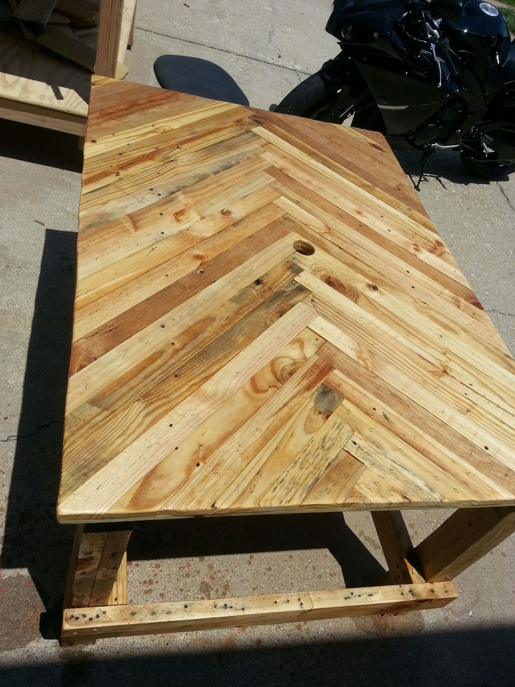 Pallet Wood Patio Table 5 Steps (with Pictures) Instructables