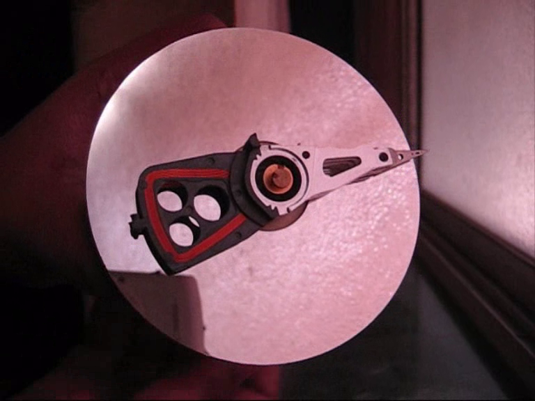Artsy Recycled Hard Disk Clock