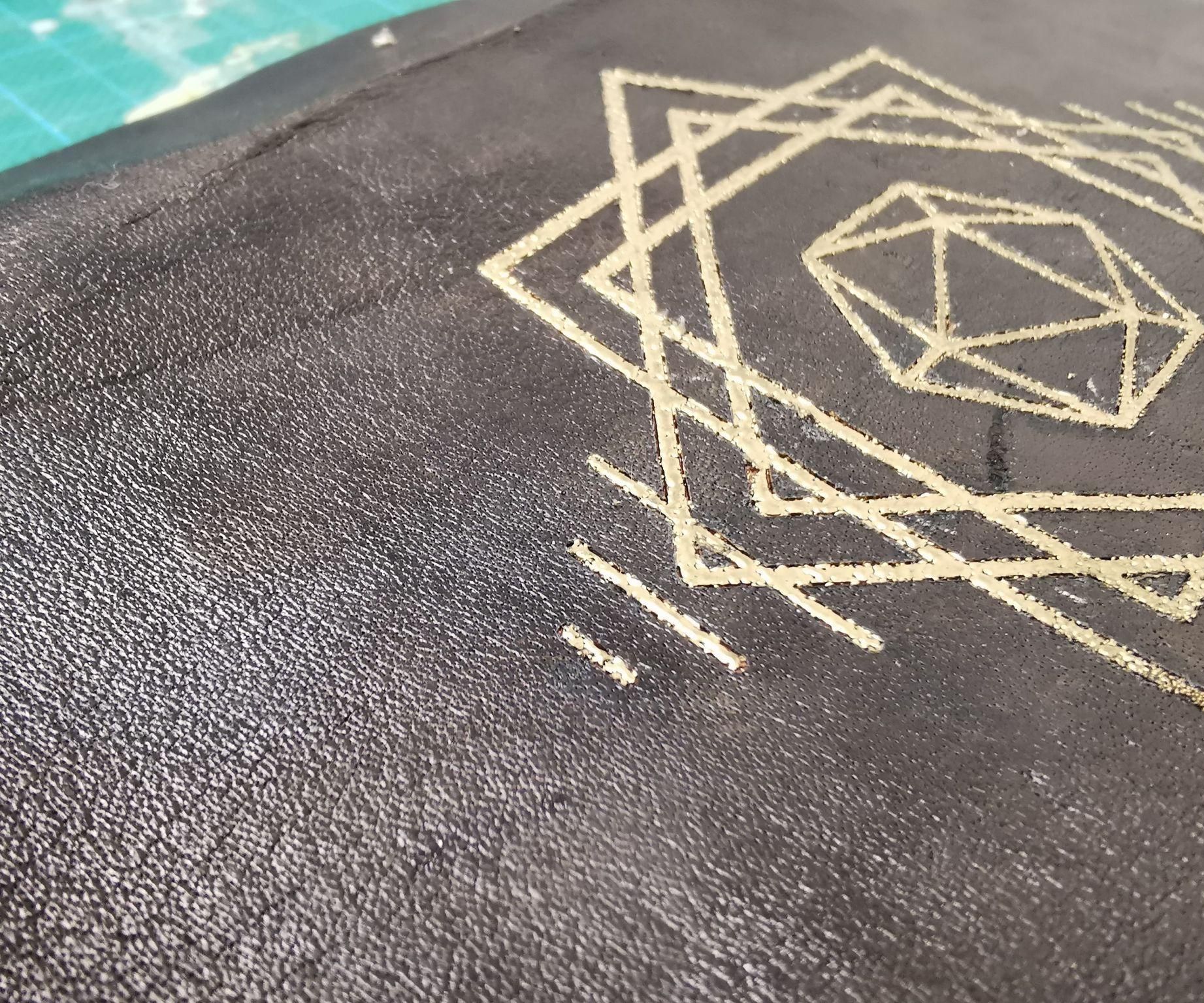 Adding Metallic Detailing to Leather Without a Hot Foil Machine