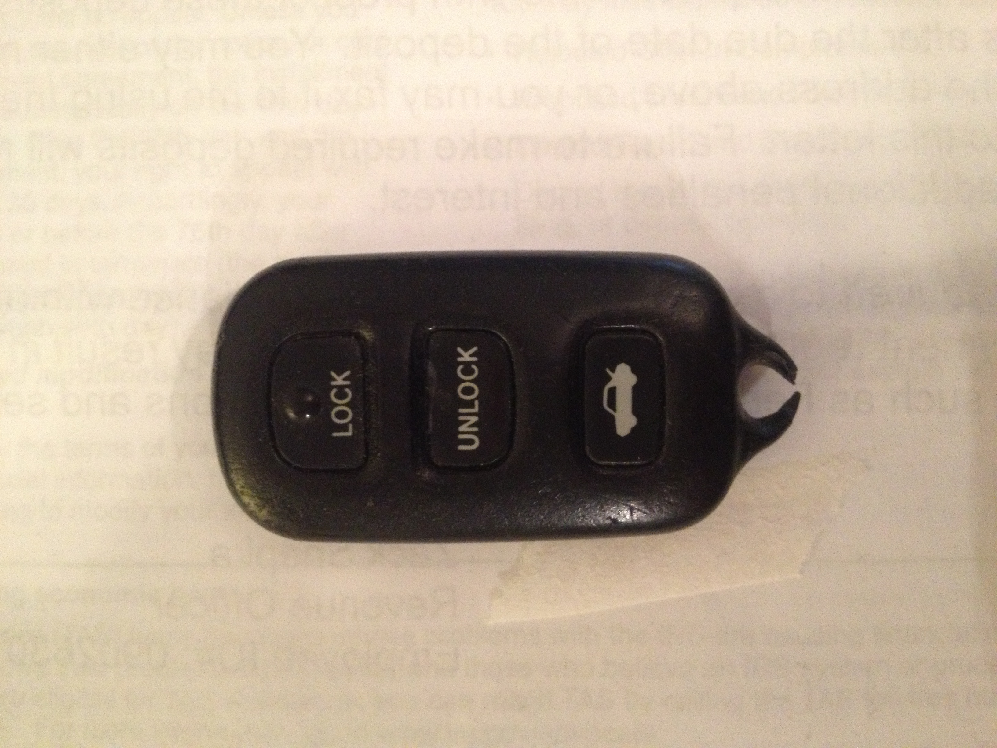 Sugru fix for key fob