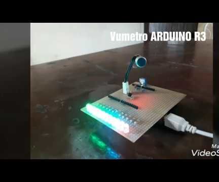 VUMETRO CON ARDUINO Y MICROFONO ELECTRET