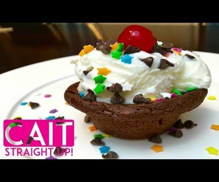 Peanut Butter Brownie Bowls for Sundaes From Scratch