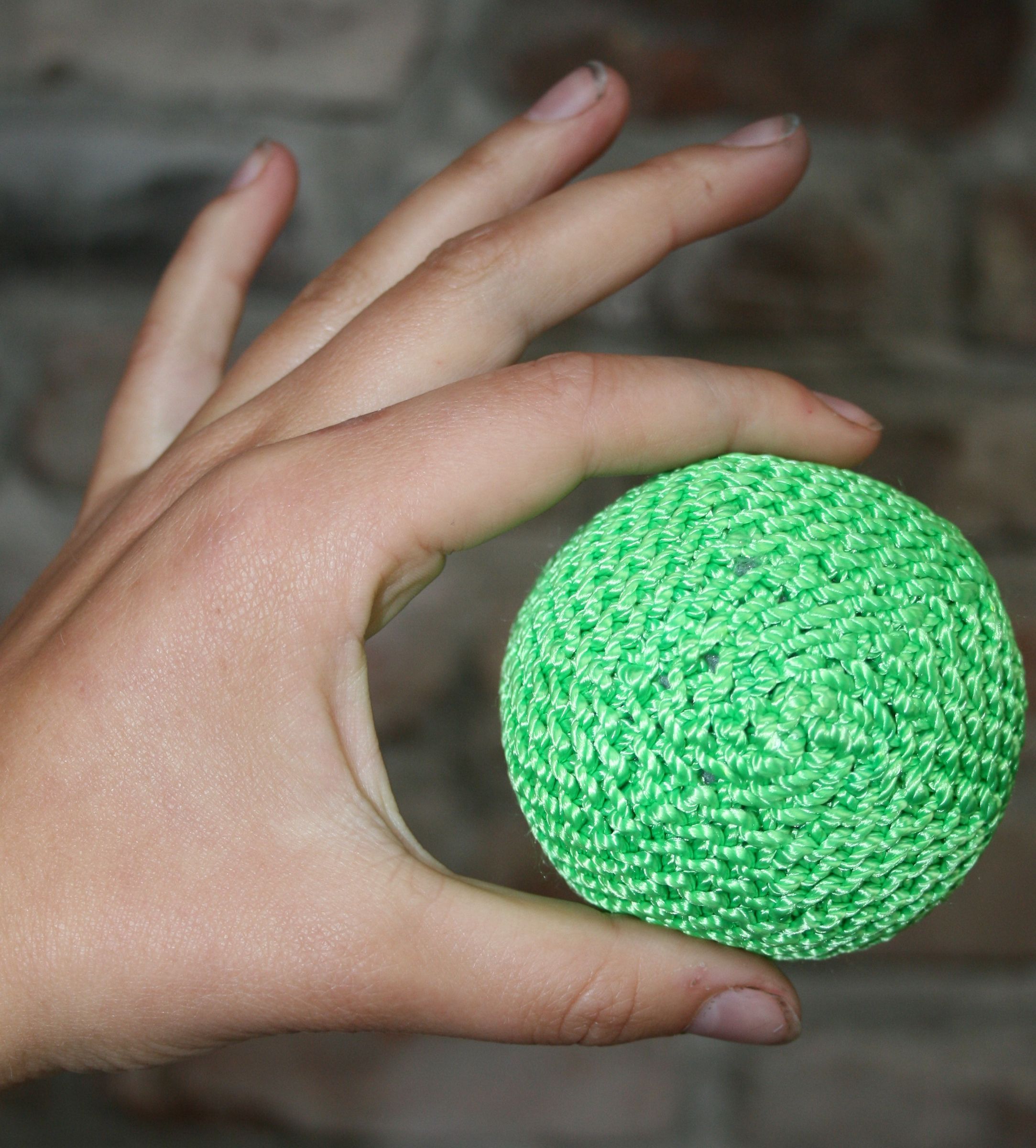 Crocheted Hackeysack/Juggling Ball