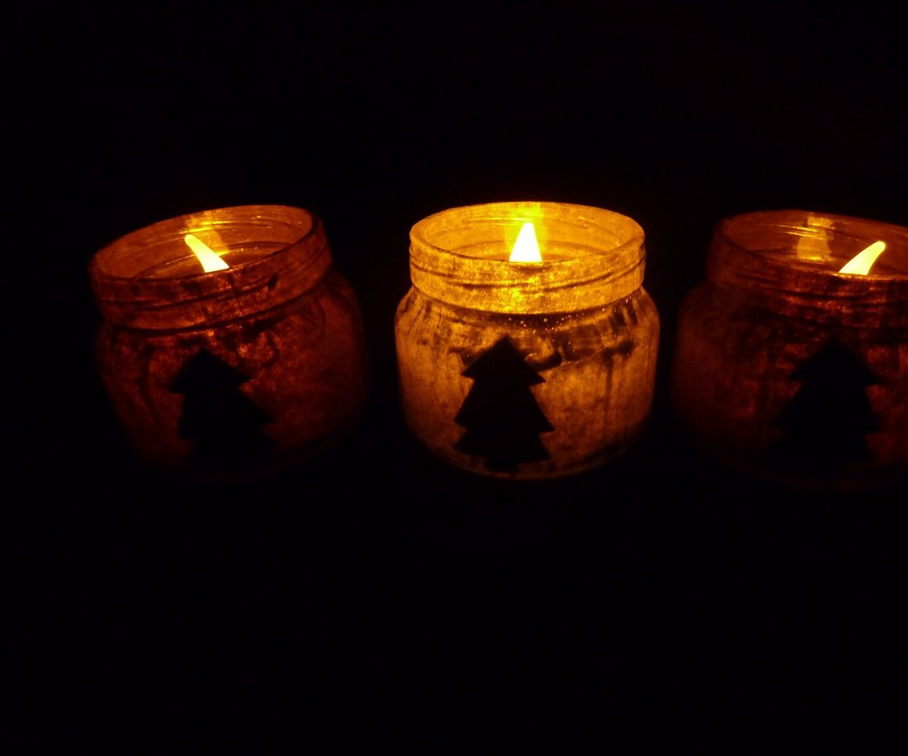 DIY Christmas Candle Holders