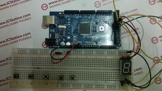 Connect the Digital Tube to the Breadboard.