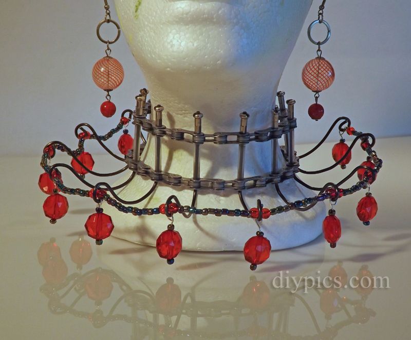 Victorian Bicycle-Chain Necklace