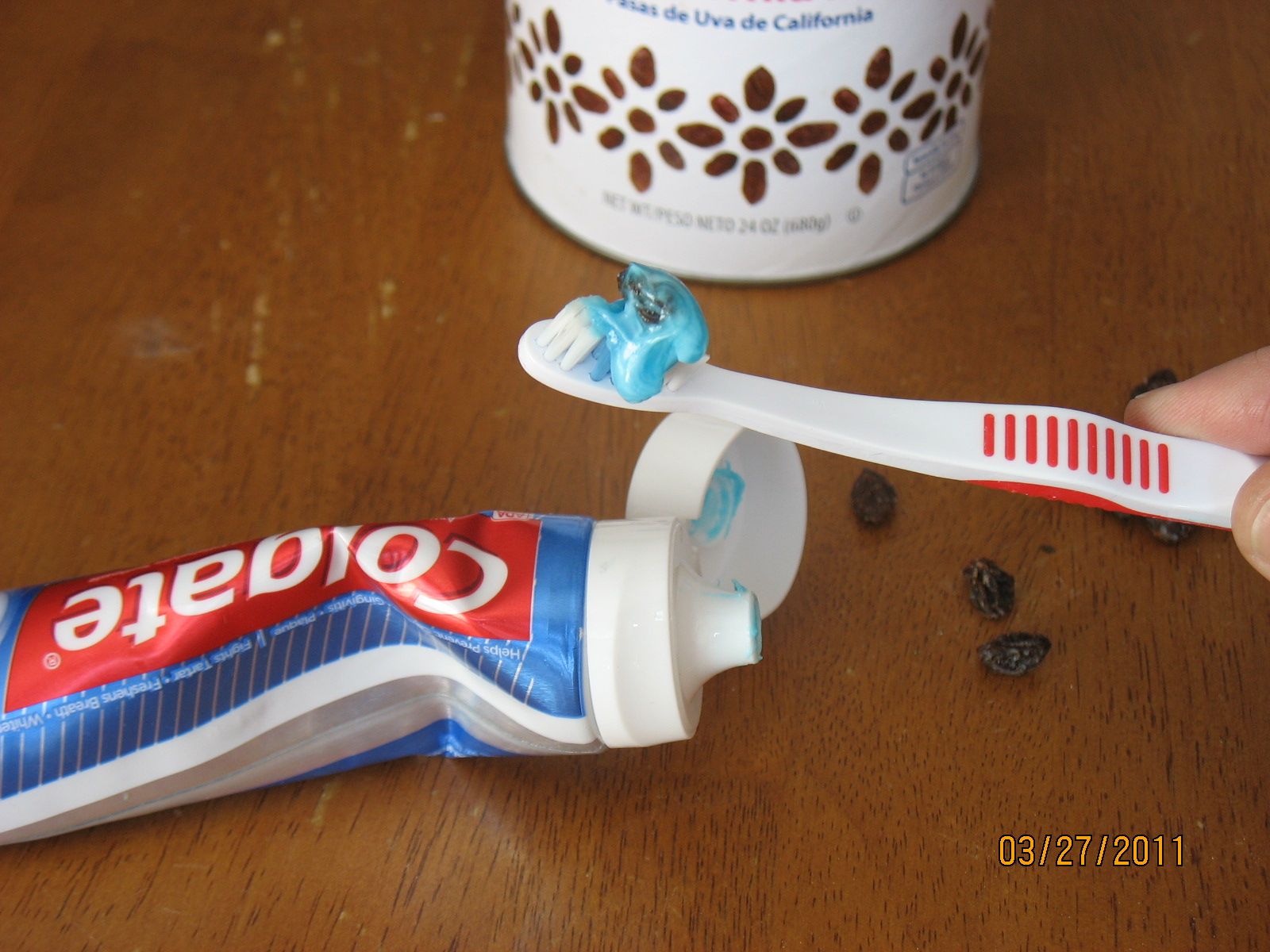 Bug in the toothpaste prank