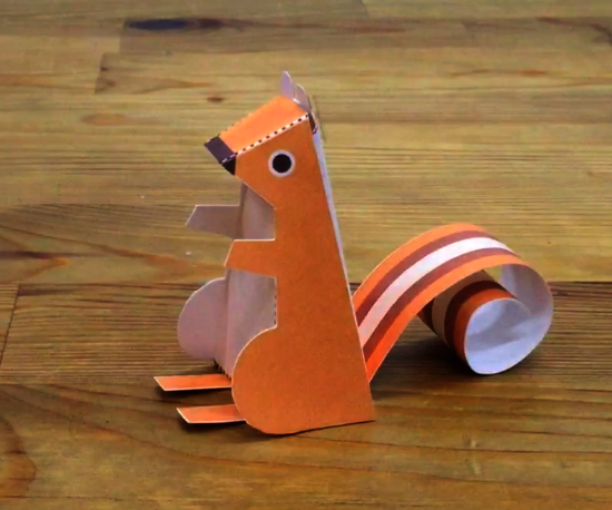 How to Make a Paper Chipmunk