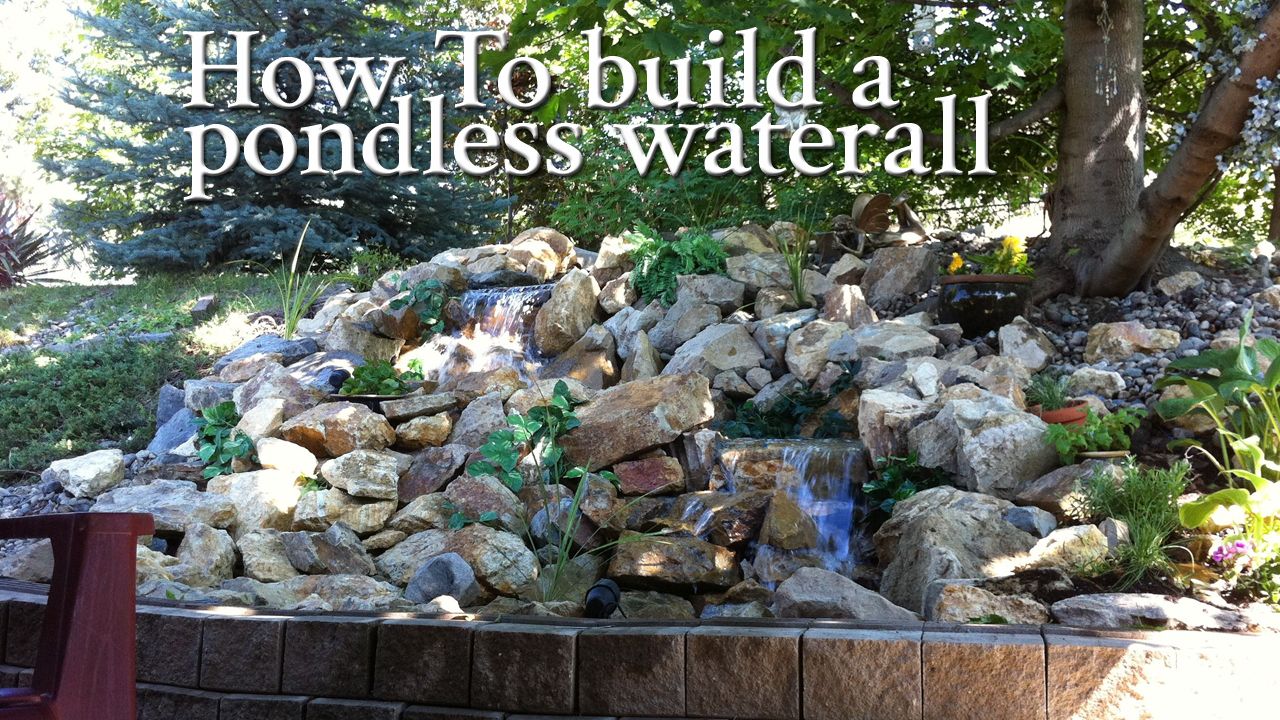 How to Build a Pondless Waterfall