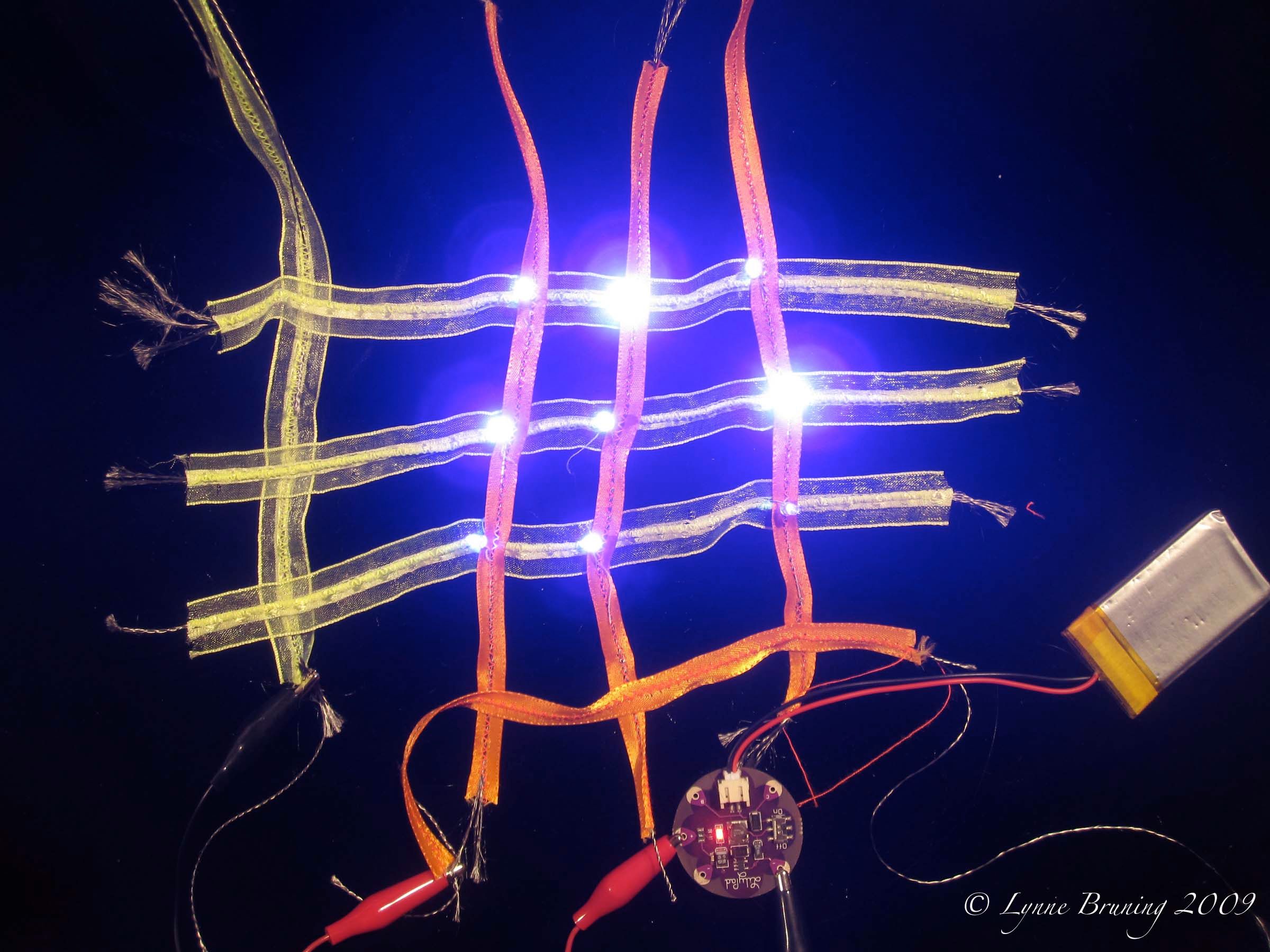 Flexible LED ETextile Ribbon Array : 6 Steps (with Pictures ...