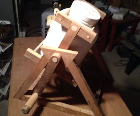 Wood Scrap Camping Washing Machine