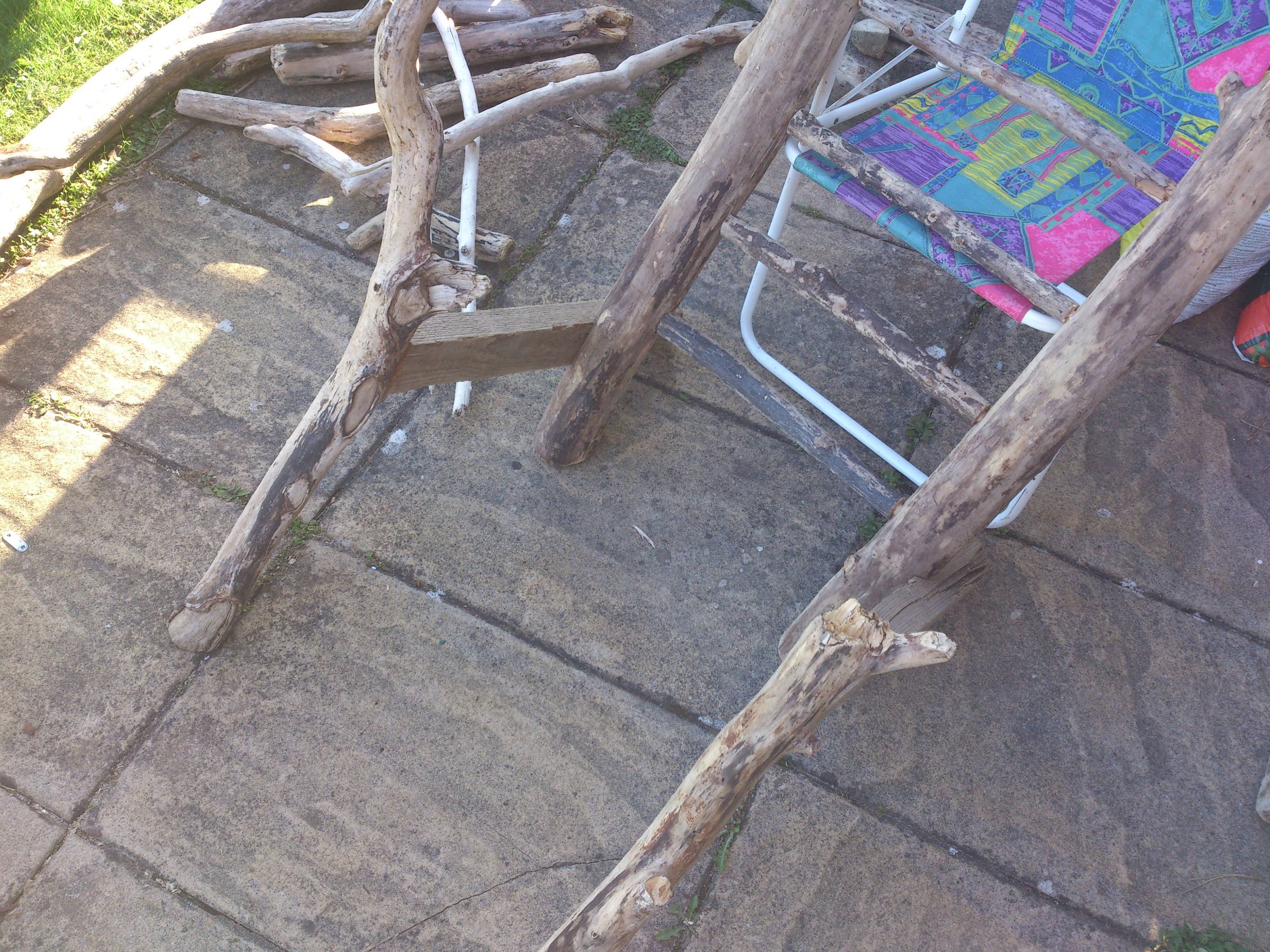 How to Make a Driftwood Lawn Chair 11 Steps (with Pictures