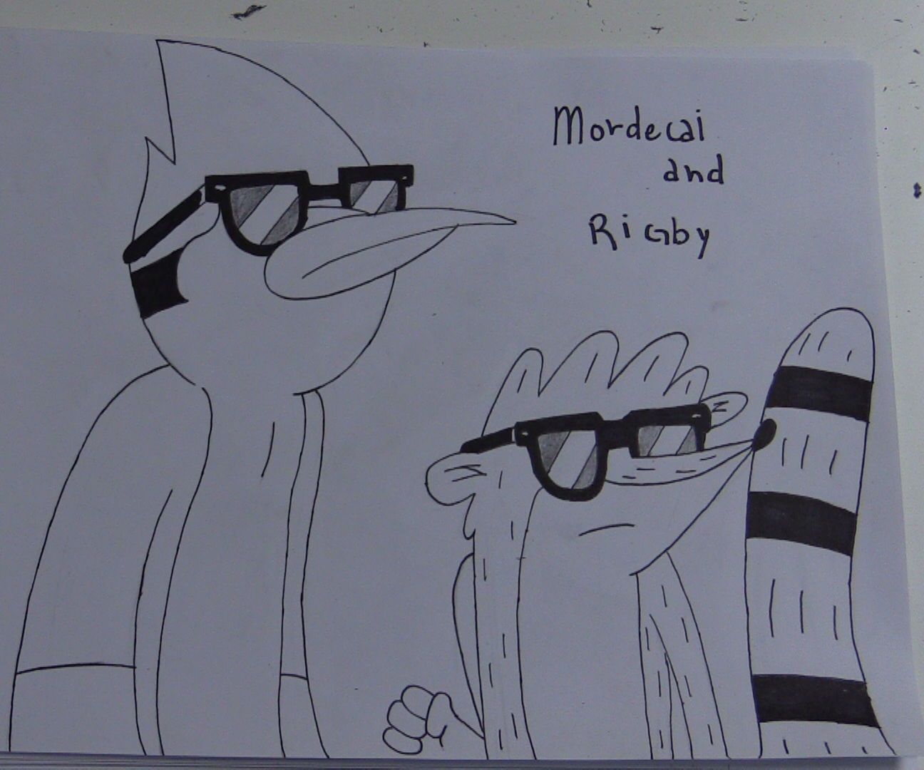 Como Dibujar a Mordecai Y Rigby