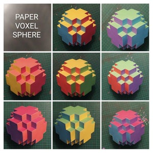 Paper Voxel Sphere