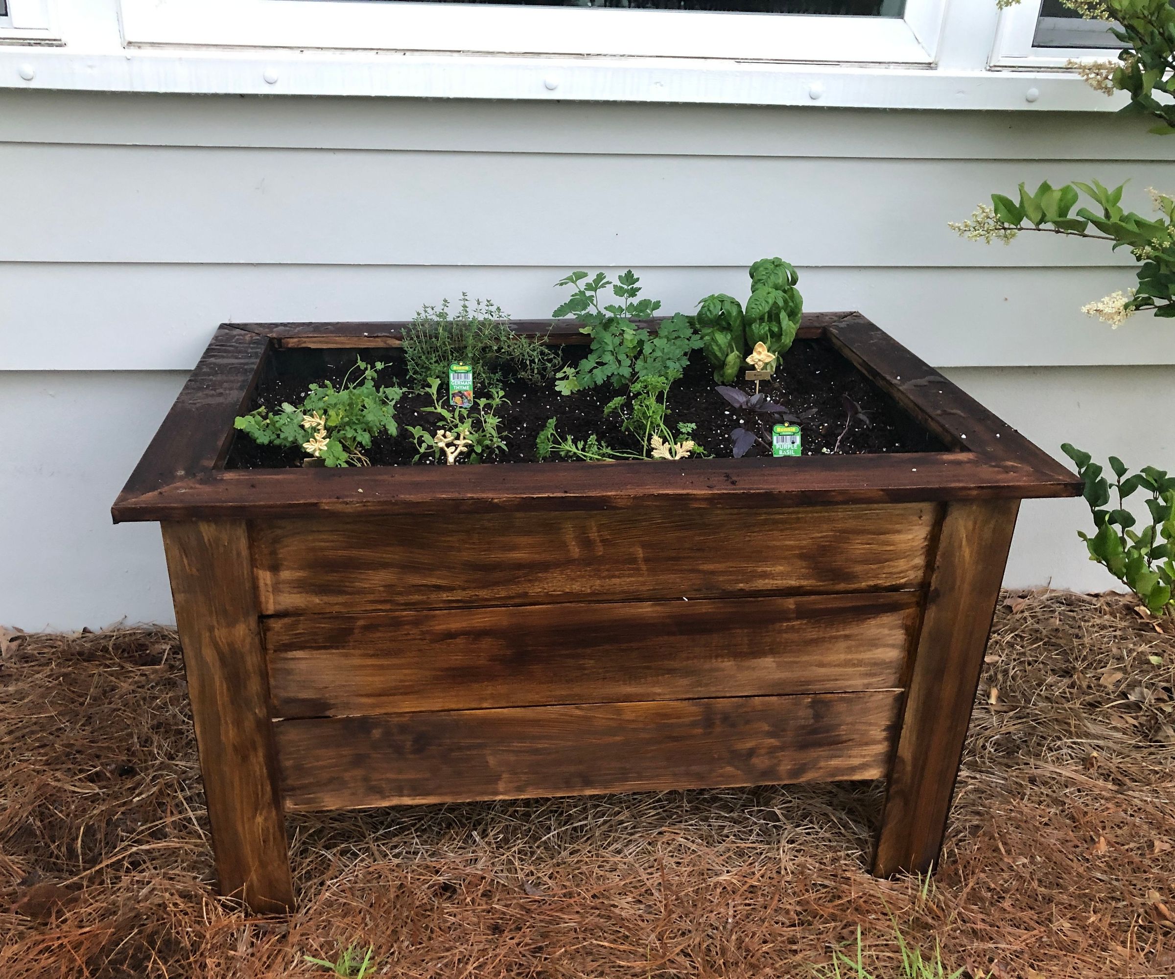 Simple Raised Herb Garden 