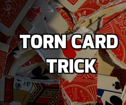 How to Do Crazy Magic Trick With Torn Cards!