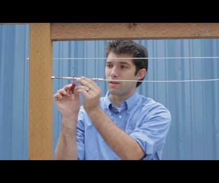 Installing and Tensioning Cable Railing Using Aa Adjustable Lag Terminal 
