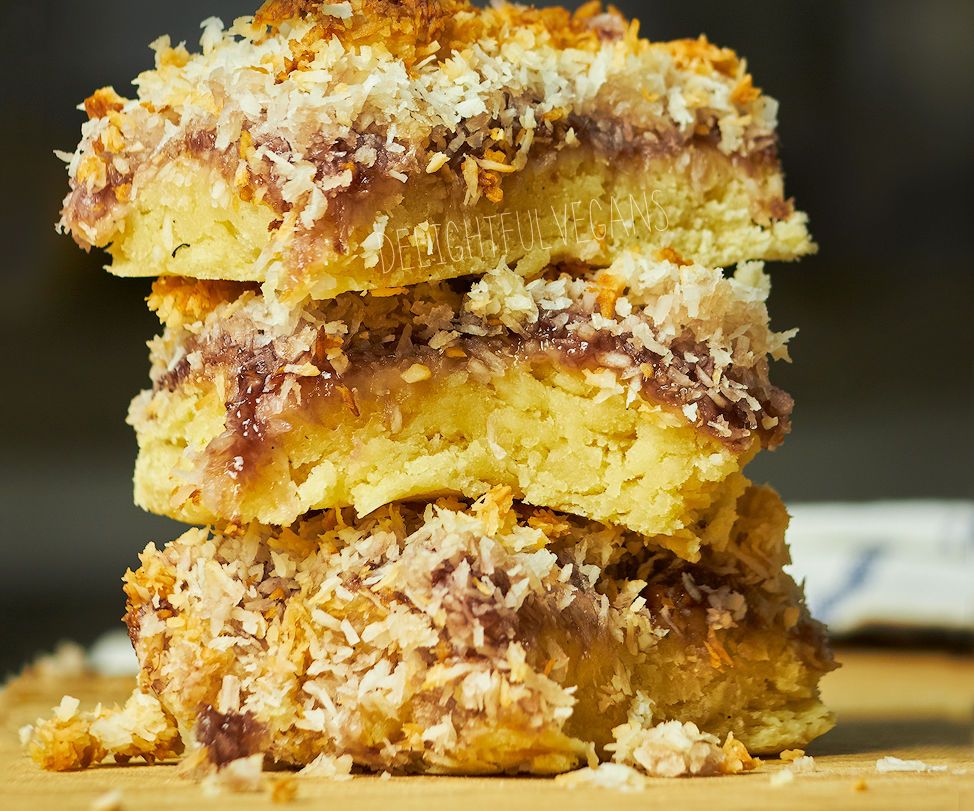 Coconut Raspberry Slice