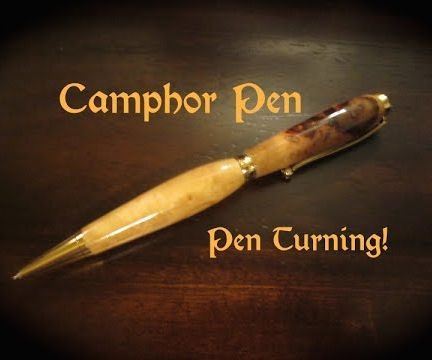 Turning a Camphor Pen