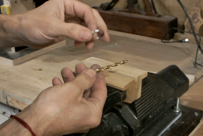 Mark the Position of the Split Ring and Drill a Hole to Mount It