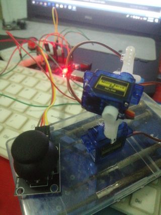 Arduino Thumbstick Arduino + 2 Servos + Thumbstick (joystick) : 5 Steps (with Pictures ...