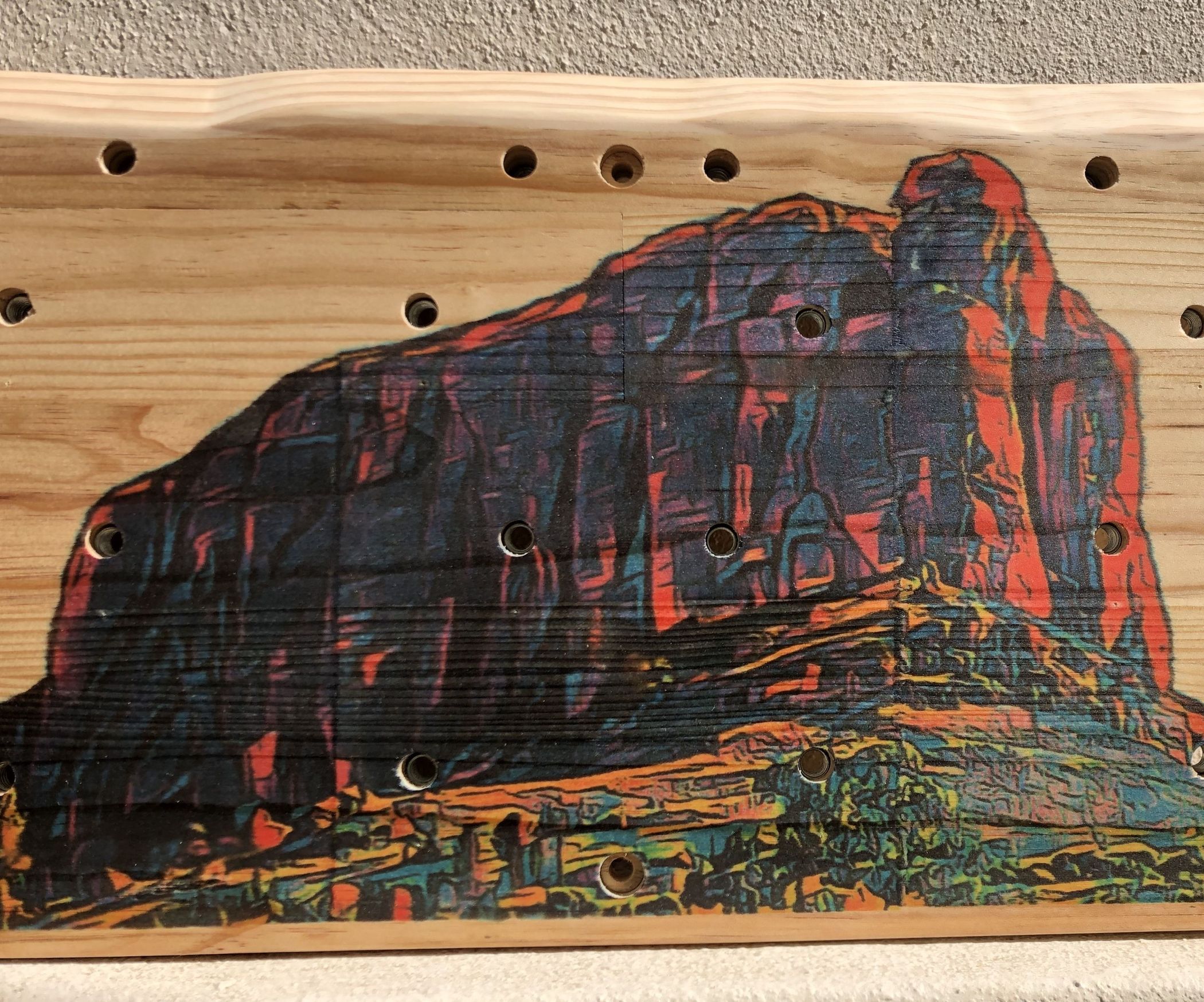 Inkjet Transfer of Rensburgkop to Wood Backboard 8 Steps (with