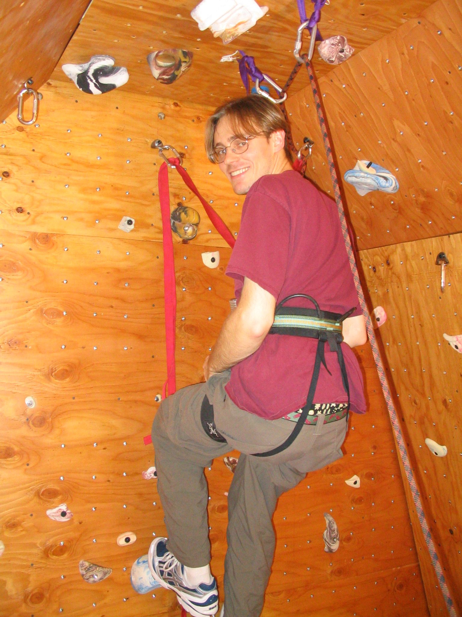 Building a Climbing Wall at the Top of the Stairs