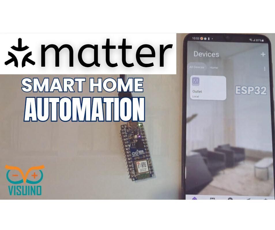 Control LED Via Phone App – Arduino ESP32 Home Automation Using Matter Protocol