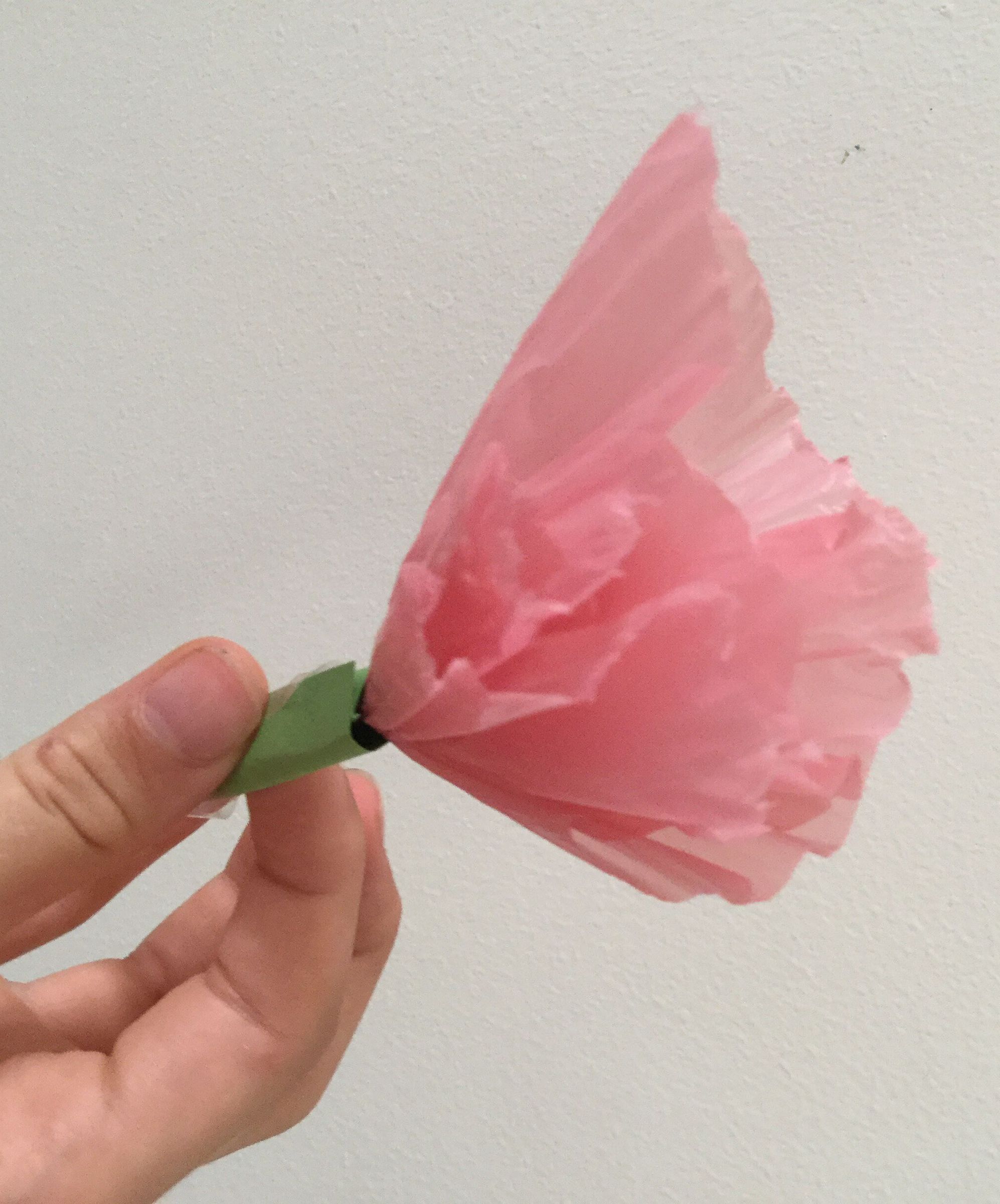 DIY Grocery Bag Flowers 