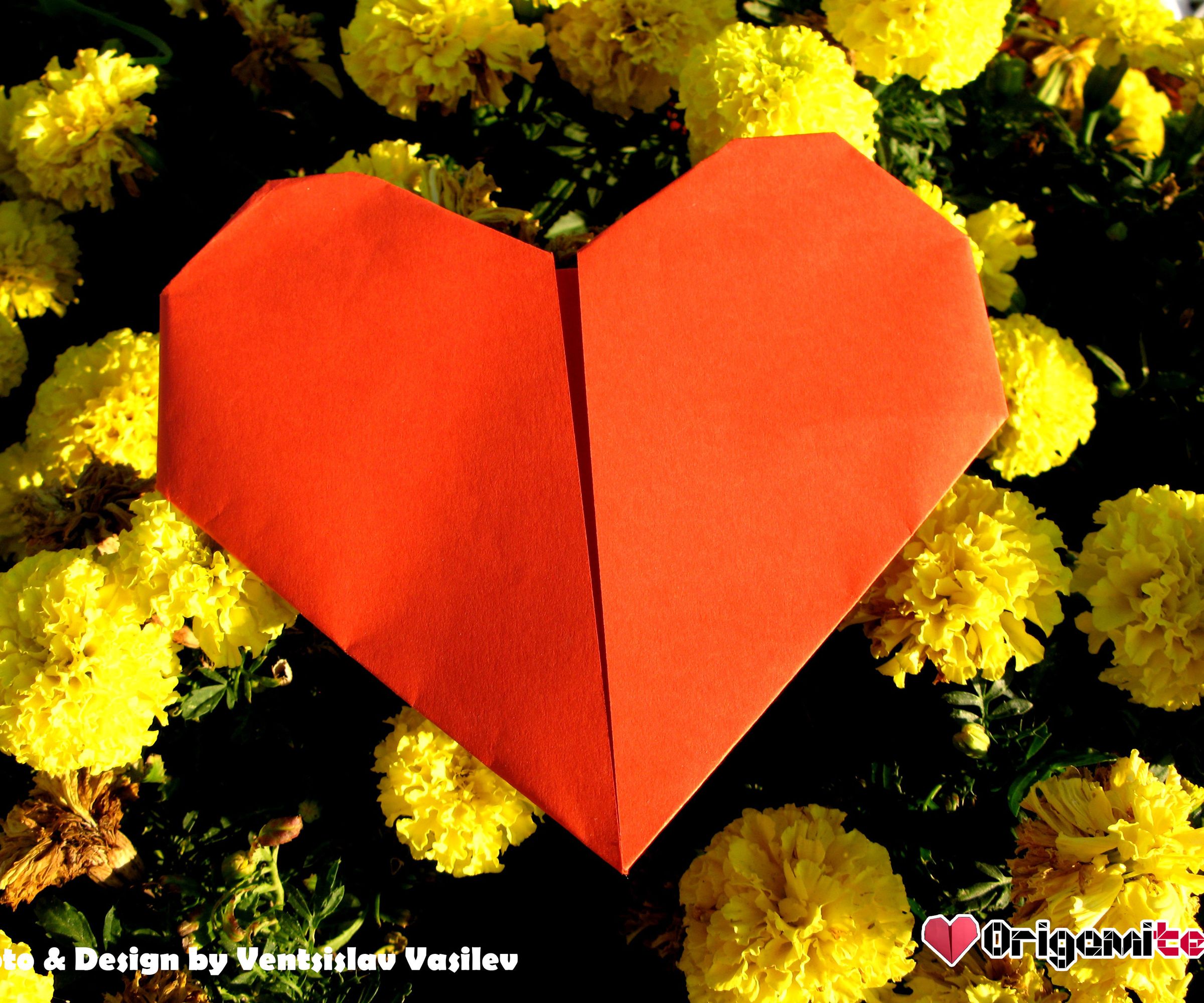 Printing Paper Origami Heart