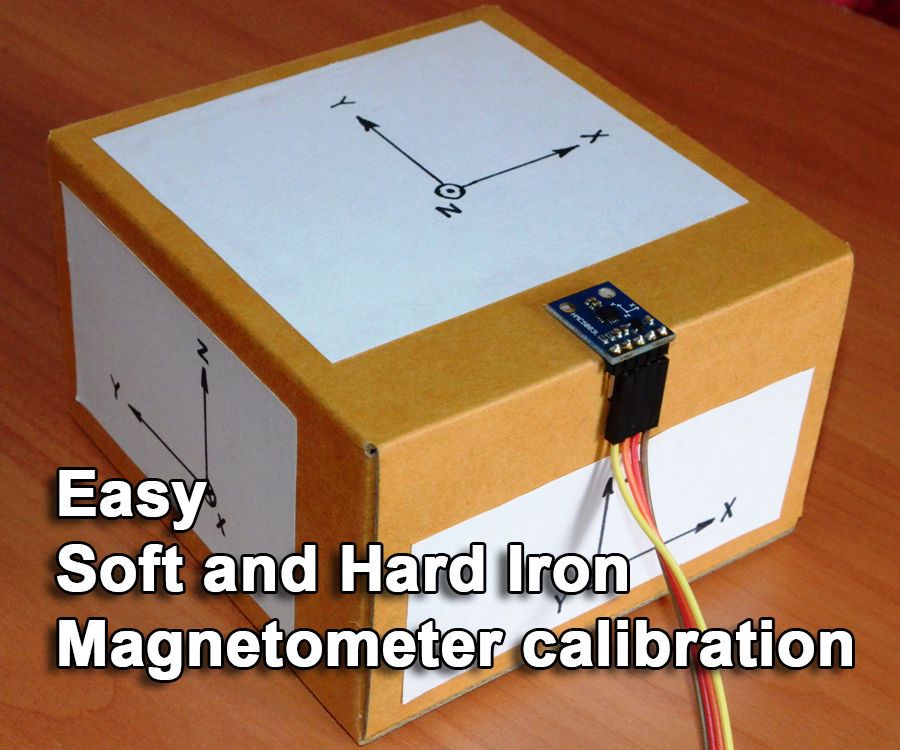 Easy Hard and Soft Iron Magnetometer Calibration