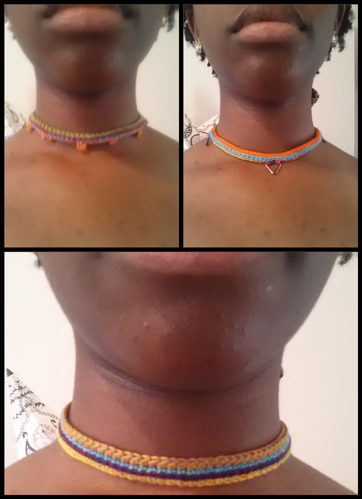 Colorful Crochet Choker Necklace