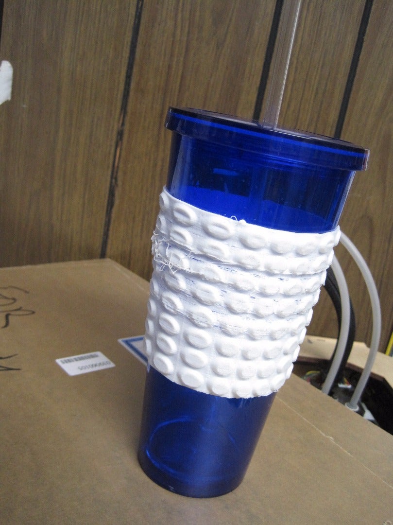 Studded Cup Cozy : Flexible 3d Printed Studded Belt for My Cup