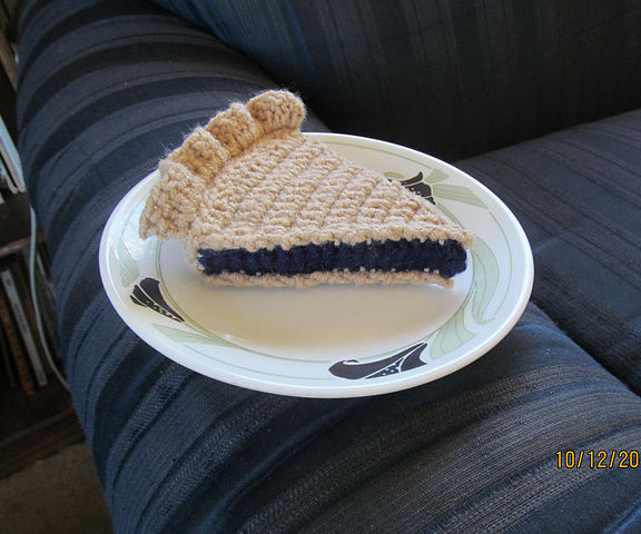 Crocheted Pie Slice