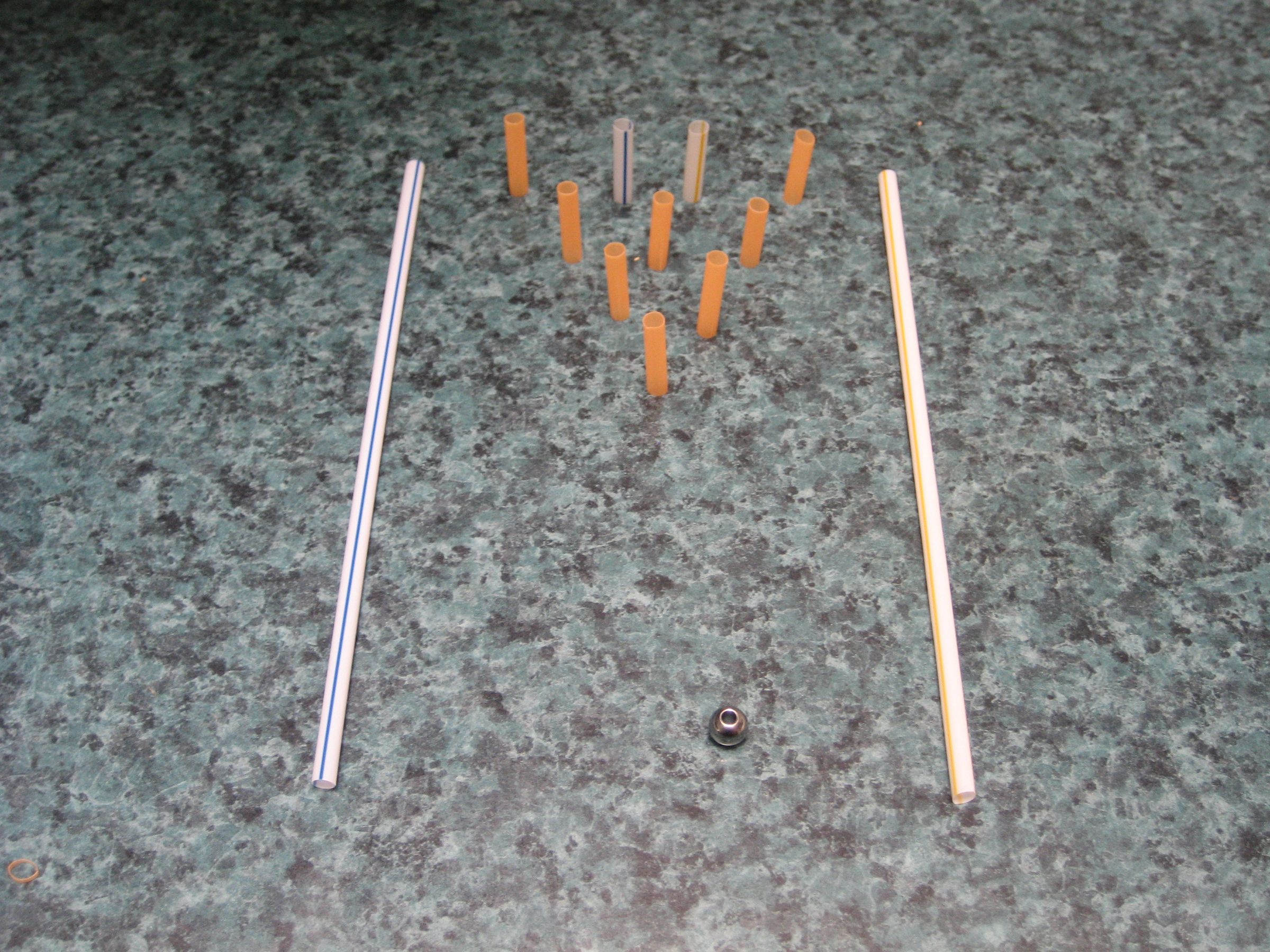 Mini Straw Bowling Alley