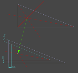 Offseting Inner Triangle