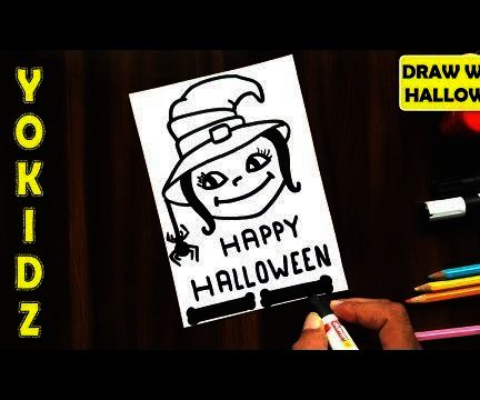 HALLOWEEN WITCH DRAWING