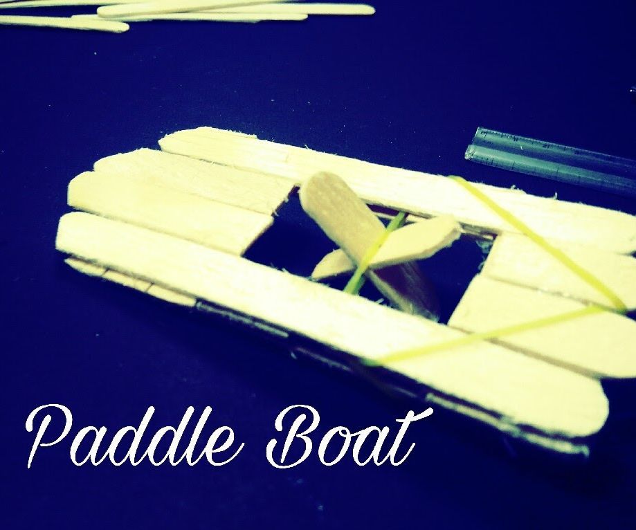 Popsicle Stick Paddle Boat