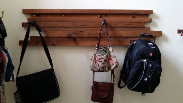 Scrap Wood Coat/backpack Hanger