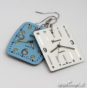 How to Make Simple Upcycled Watch Face Earrings