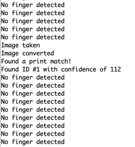 Code for Fingerprint Sensor