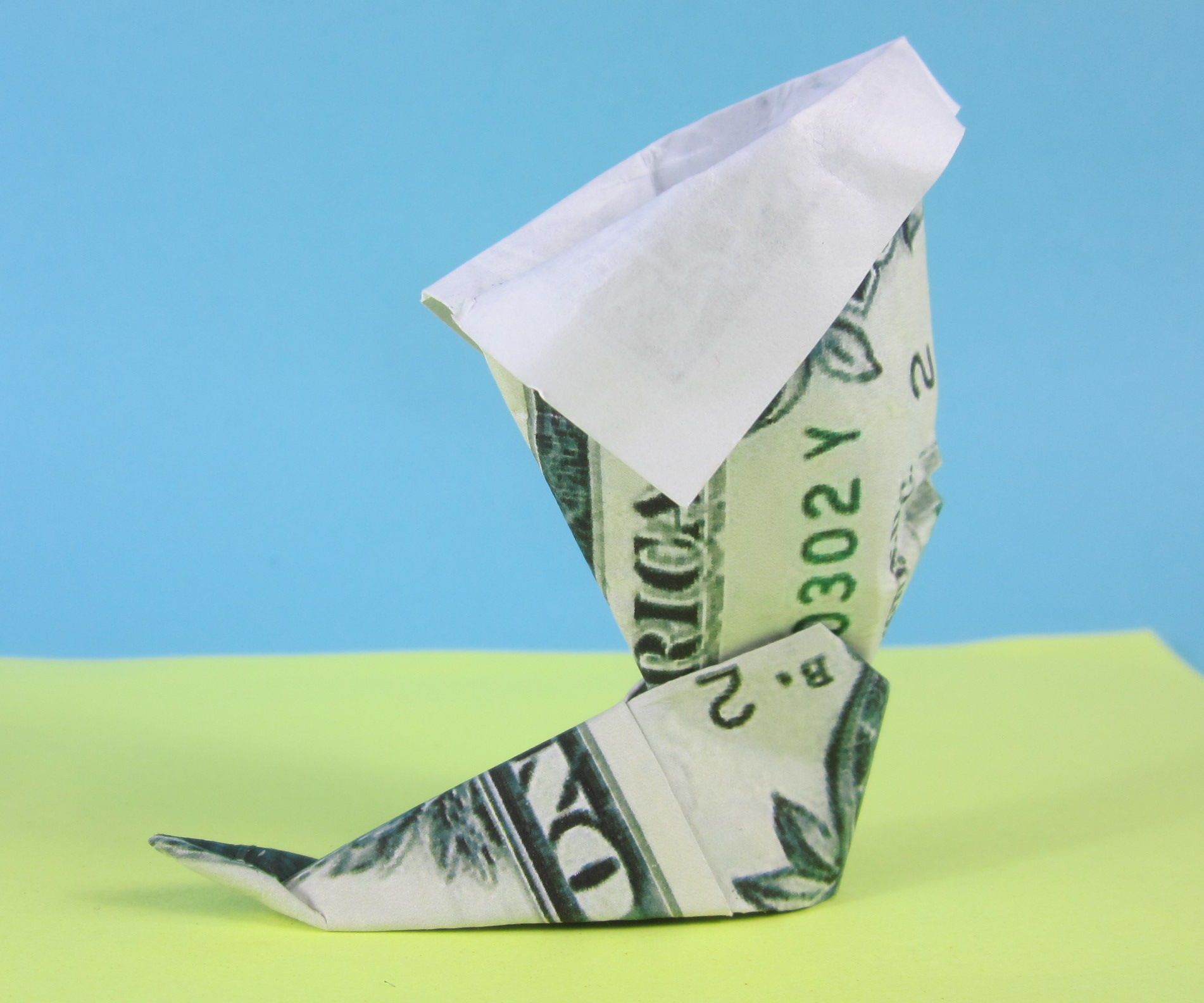 Money Origami Boot