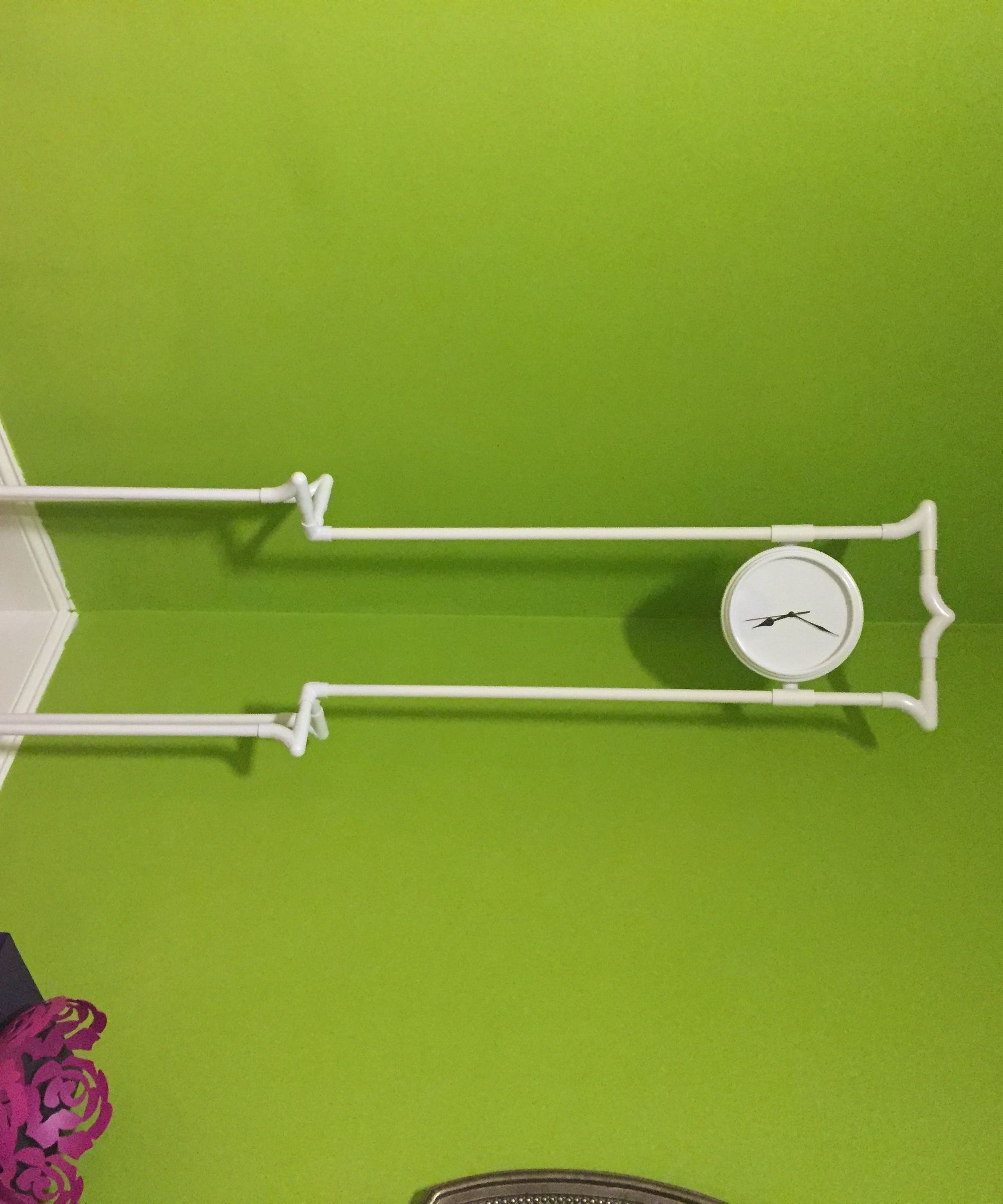 "Flat Baroque" Floor Clock