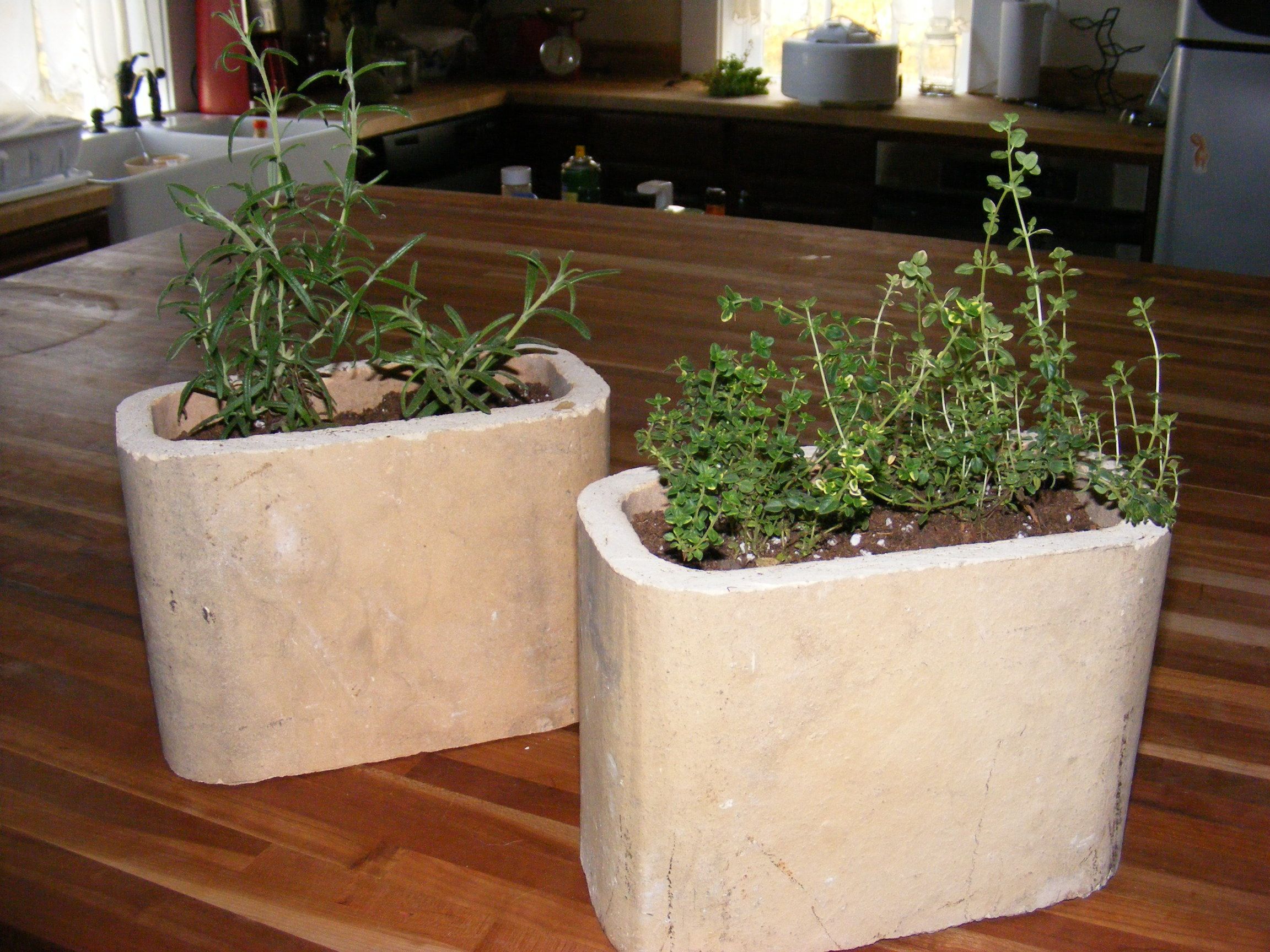 Recycled Chimney Tile Flower Pots
