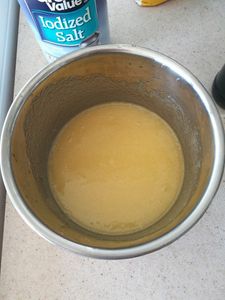 Add in the Eggs and Vanilla and Mix Until Blended.