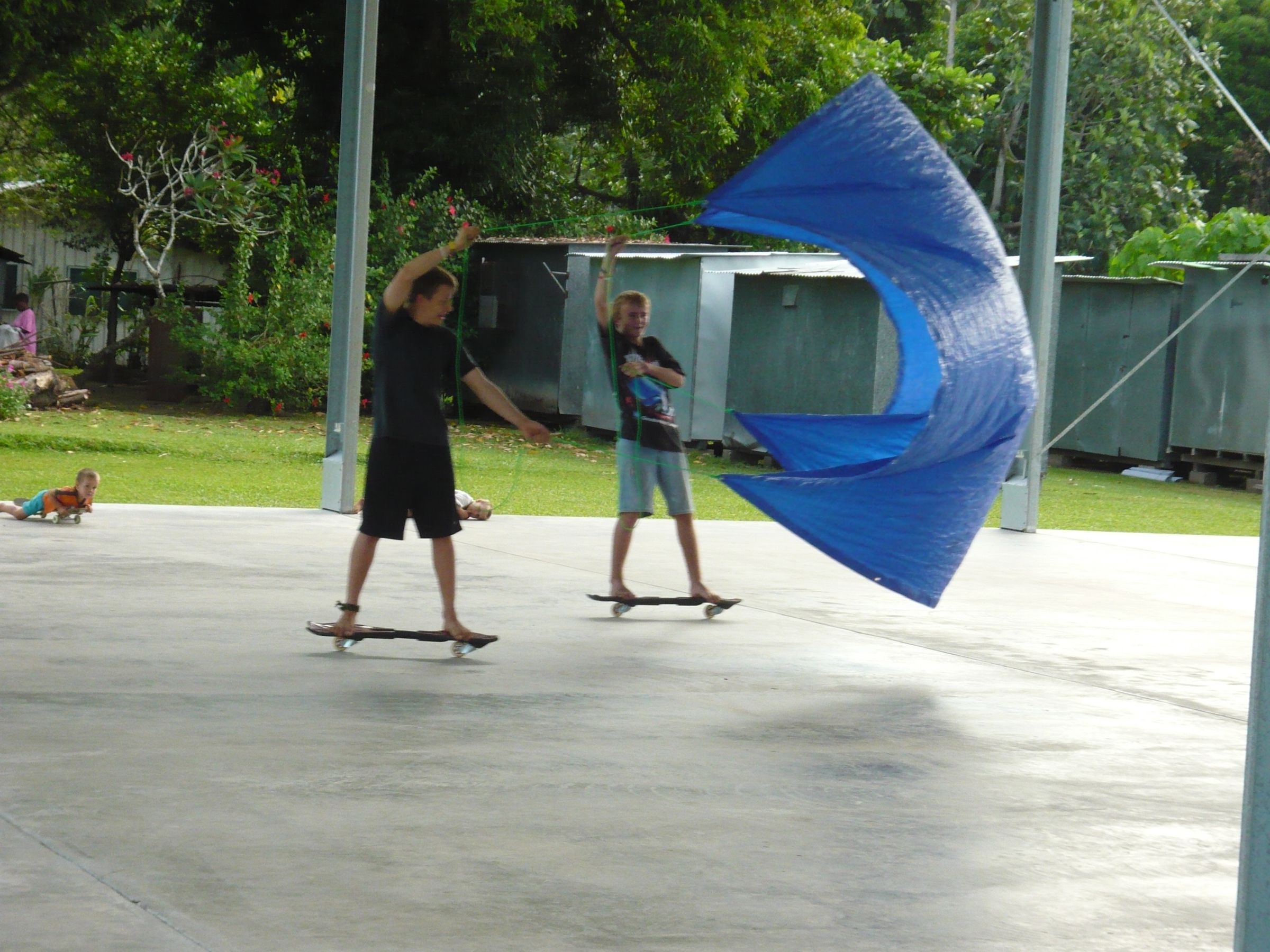 Ripsticking With a Sail!