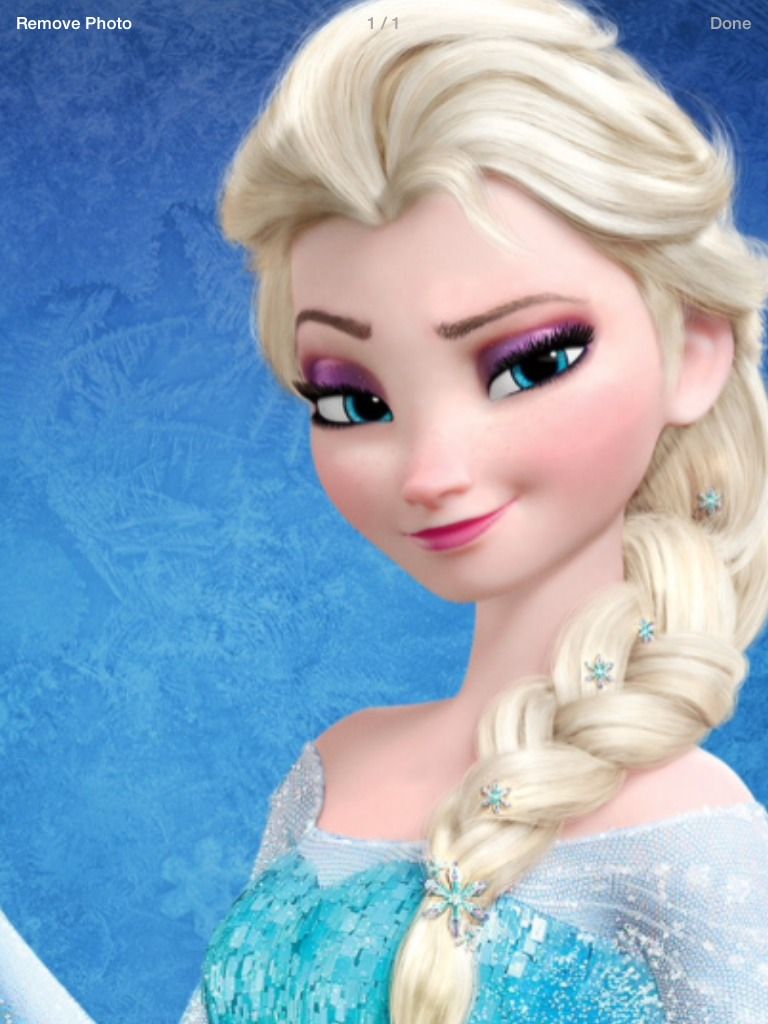 Frozen Themed Makeup