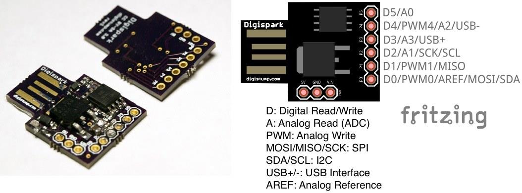 Attiny85 Digispark