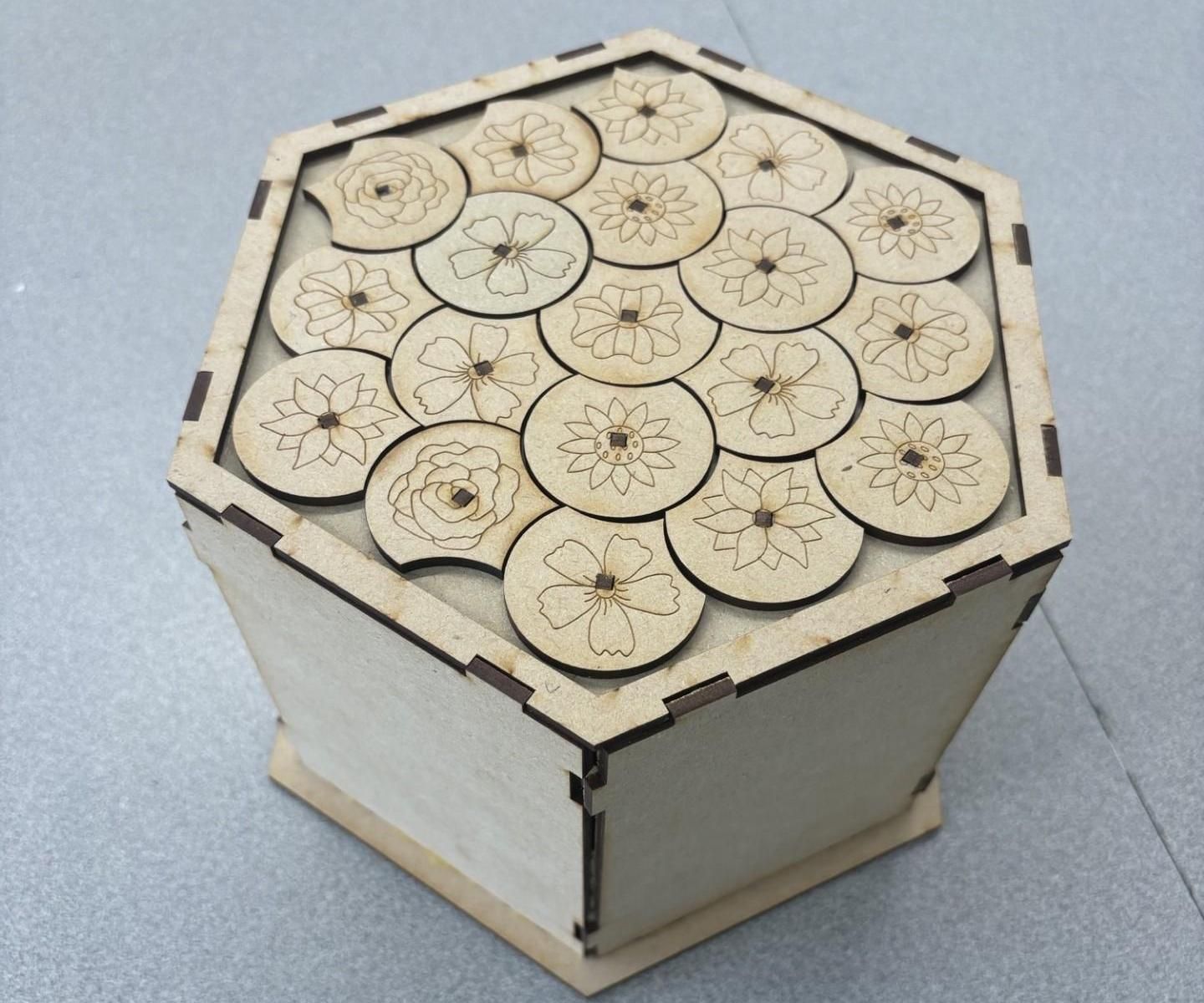 Flower Puzzle Box