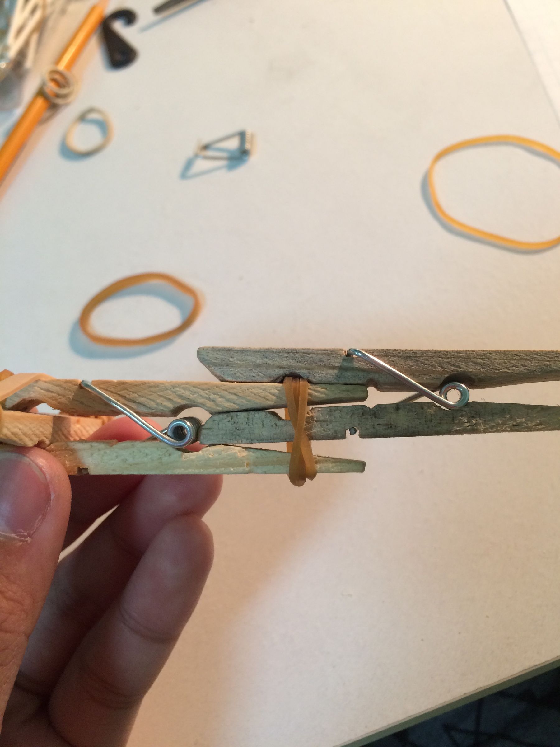 How to Make a Mini Clothespin Crossbow 7 Steps Instructables